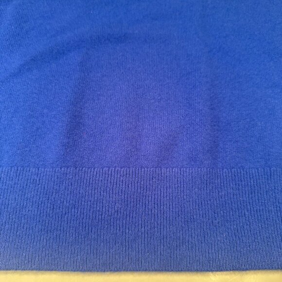 Lands End Cashmere Turtleneck Sweater Women Knit Long Sleeve Royal Blue XL - Picture 7 of 16
